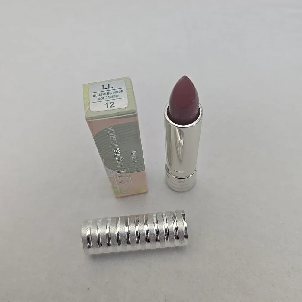 Clinique Long Last Lipstick 12 Blushing Nude Soft Shine 0.14 oz 4g